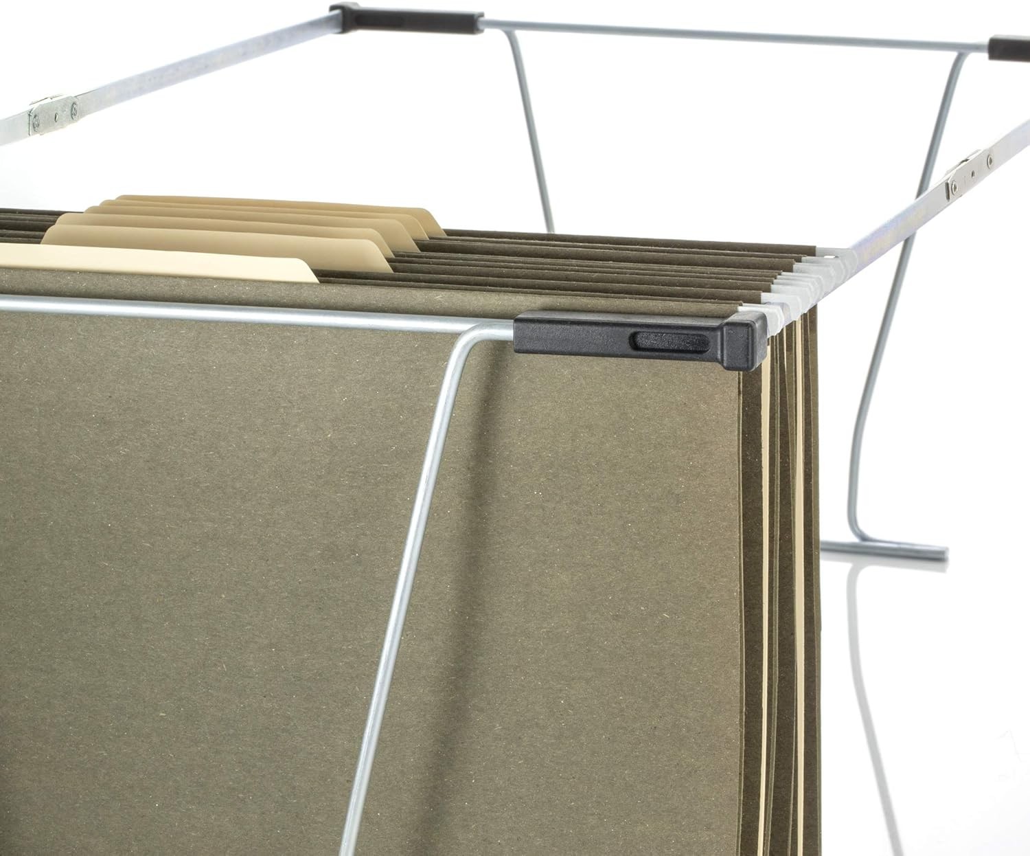 Universal Hanging File Frame, Letter and Legal Size, Rails 24 to 27, Steel, 1