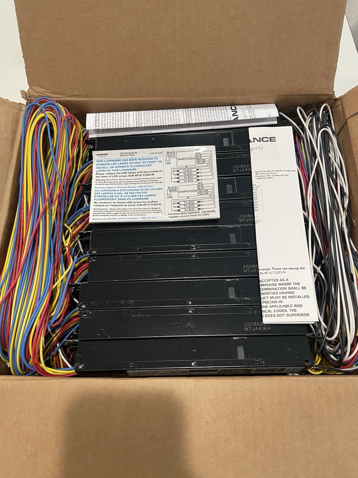(Box of 30 Pieces) Advance LED Driver Ballasts ICN-4P16-TLED-N New lot LB23