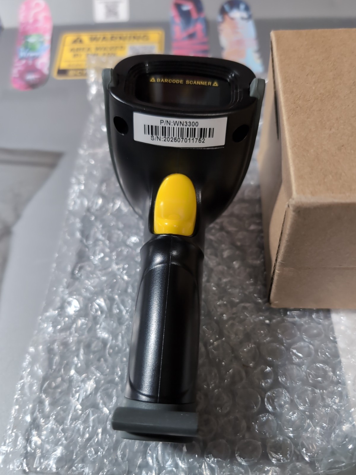 WoneNice USB Barcode Scanner Wired 1D Laser Reader Plug & Play