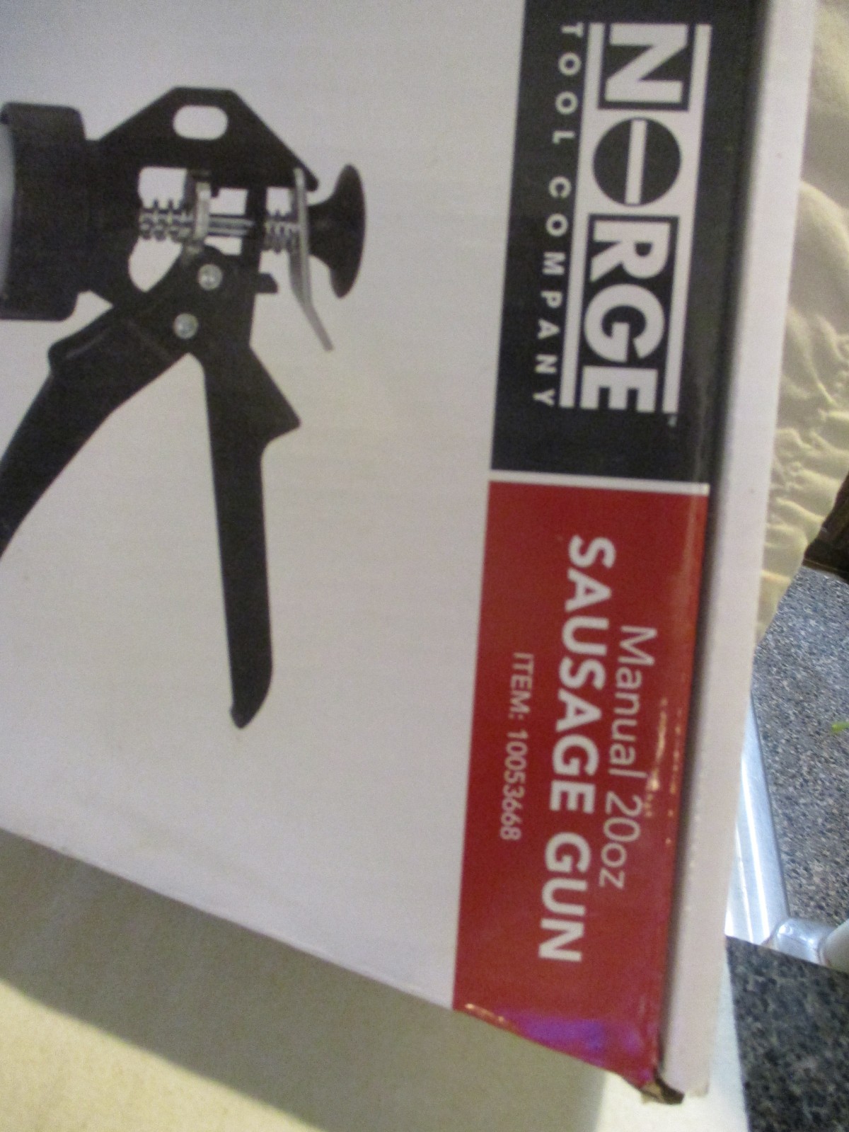 Norge Tool Co. Manual Sausage Gun 20oz-Fits 20oz& 10oz Tubes-#10053668-Brand New