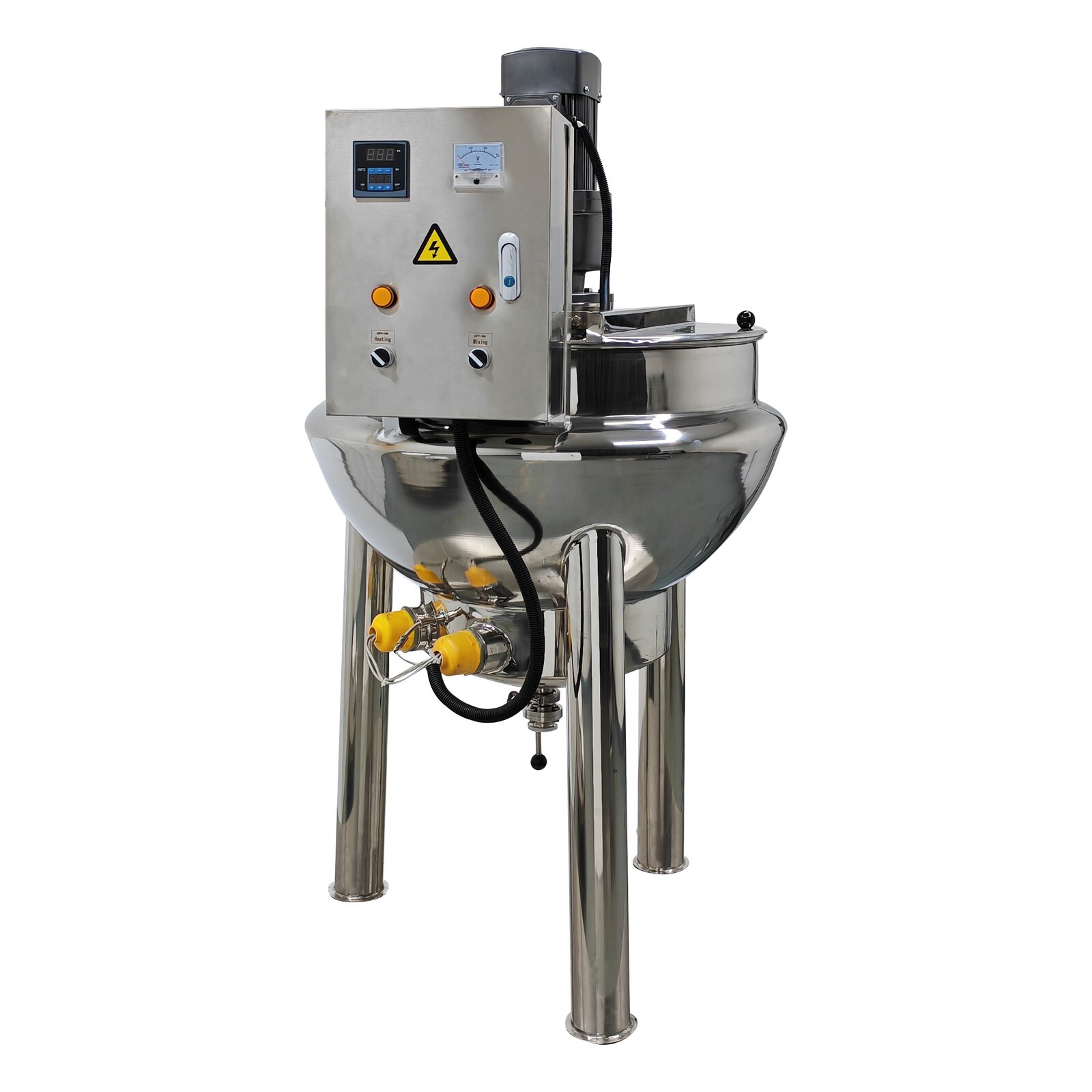 220V Jacketed Kettel Commercial Sandwich Pot Scraper100L 26.5Gal 27.6*18.1in Pot