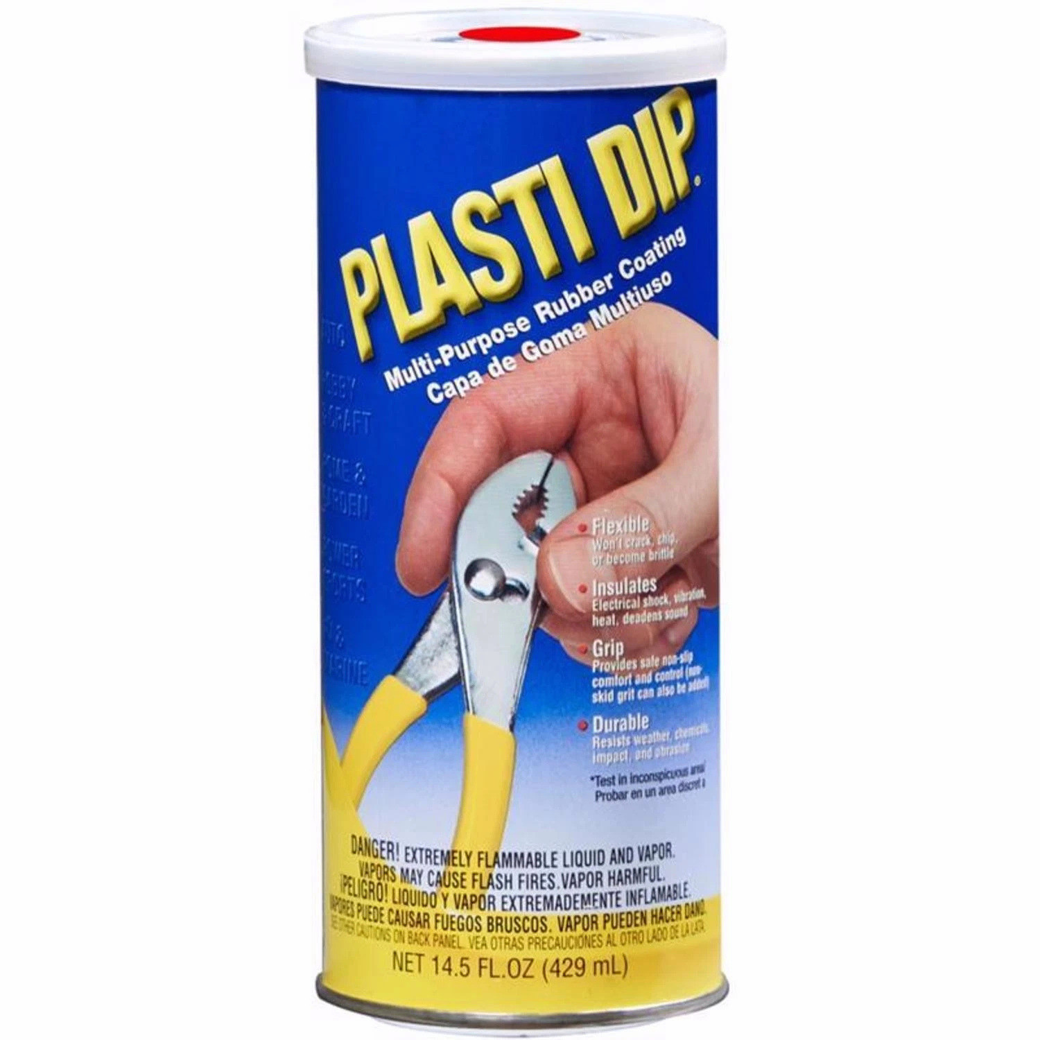 RED Plasti Dip 14.5oz Performix Rubber Coating Grip Plastic Multi Dip Tool NEW