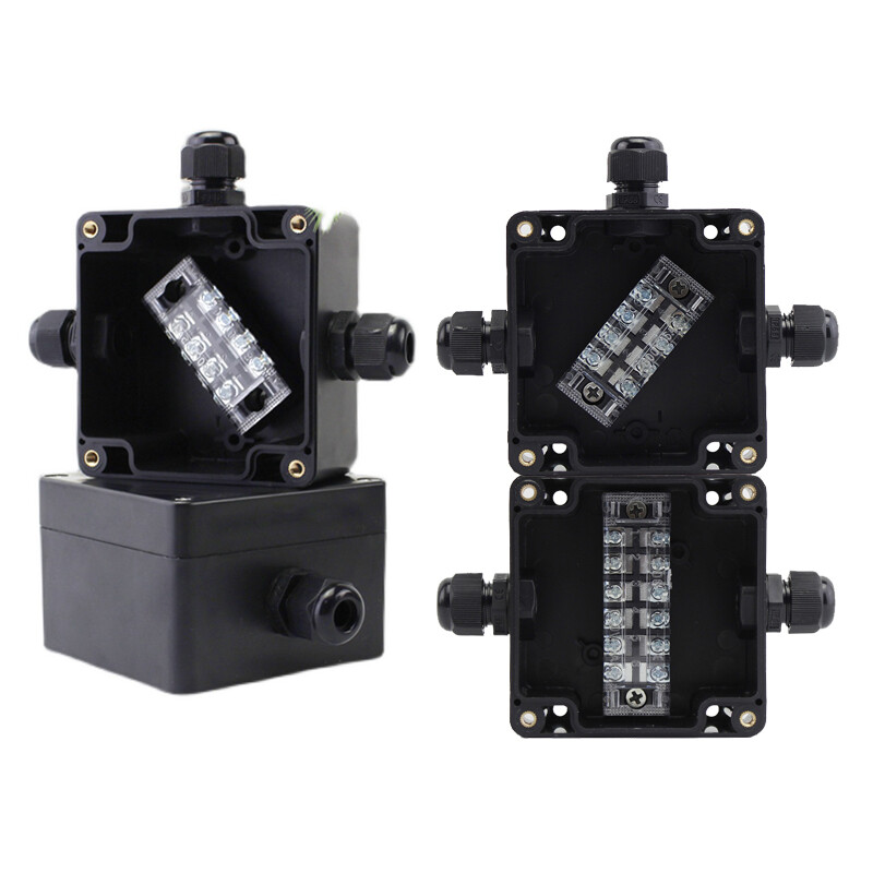 Cable Gland Connector Wire Terminal Blocks Electric Junction Box Waterproof