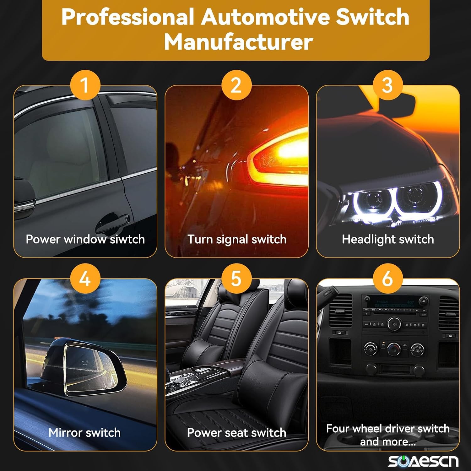 Passenger Window Switch for Dodge Nitro Journey Grand Caravan Liberty