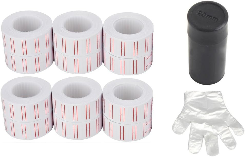 Red Line Price Tag Labels 600 per Roll Compatible with MX-5500 M5500 AK813 HG979