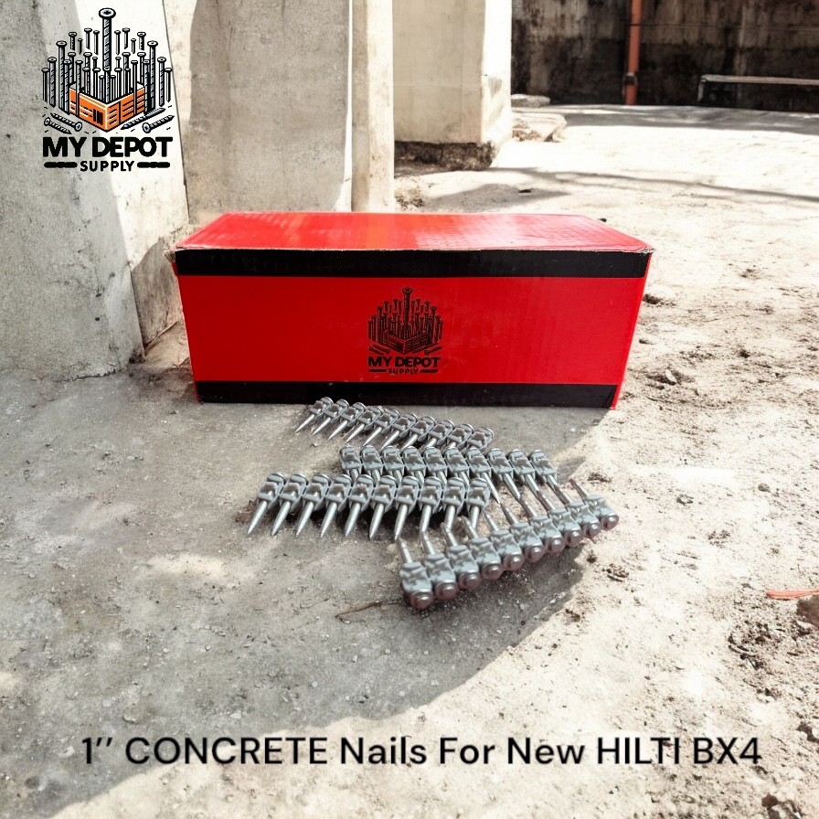 1000x 1’’ CONCRETE Nails for Hilti BX4 – NAILS FOR BX4 25mm Pins