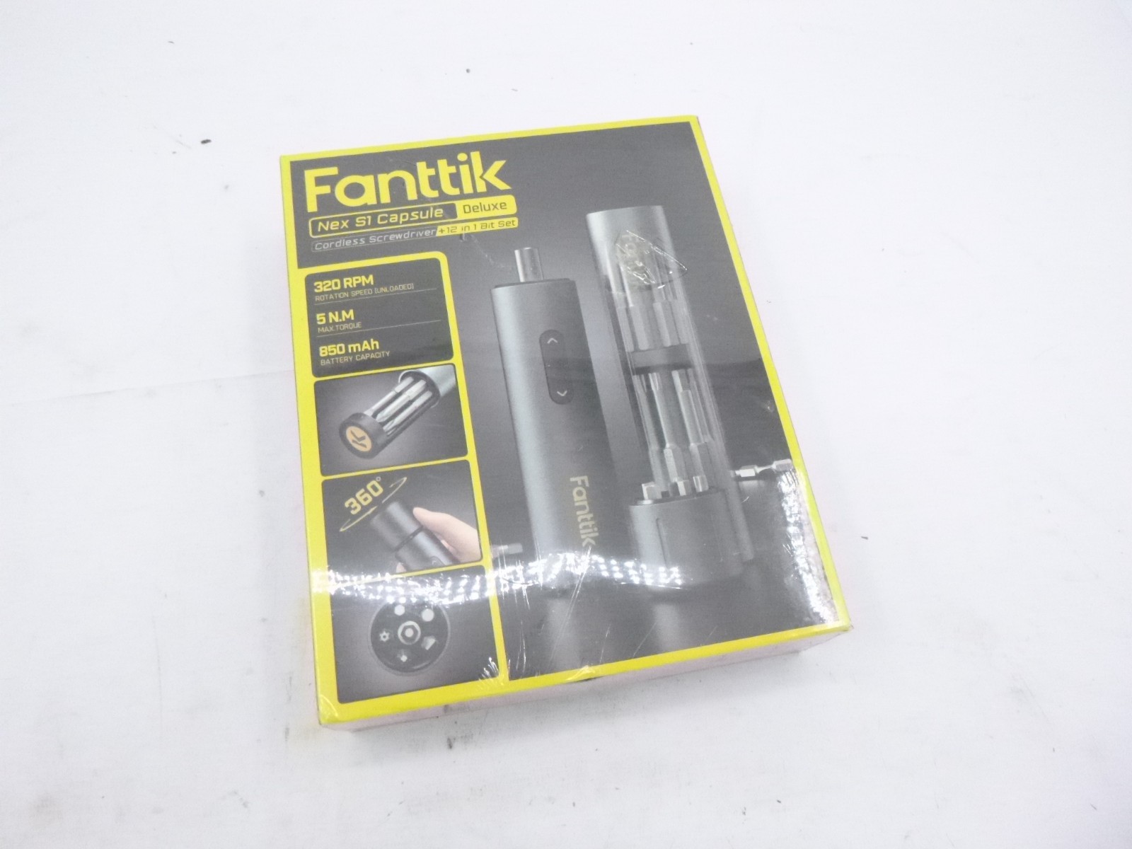 Fanttik Nex S1 Capsule Cordless Screwdriver with Bit Set 320 RPM 850mAh CLS2530