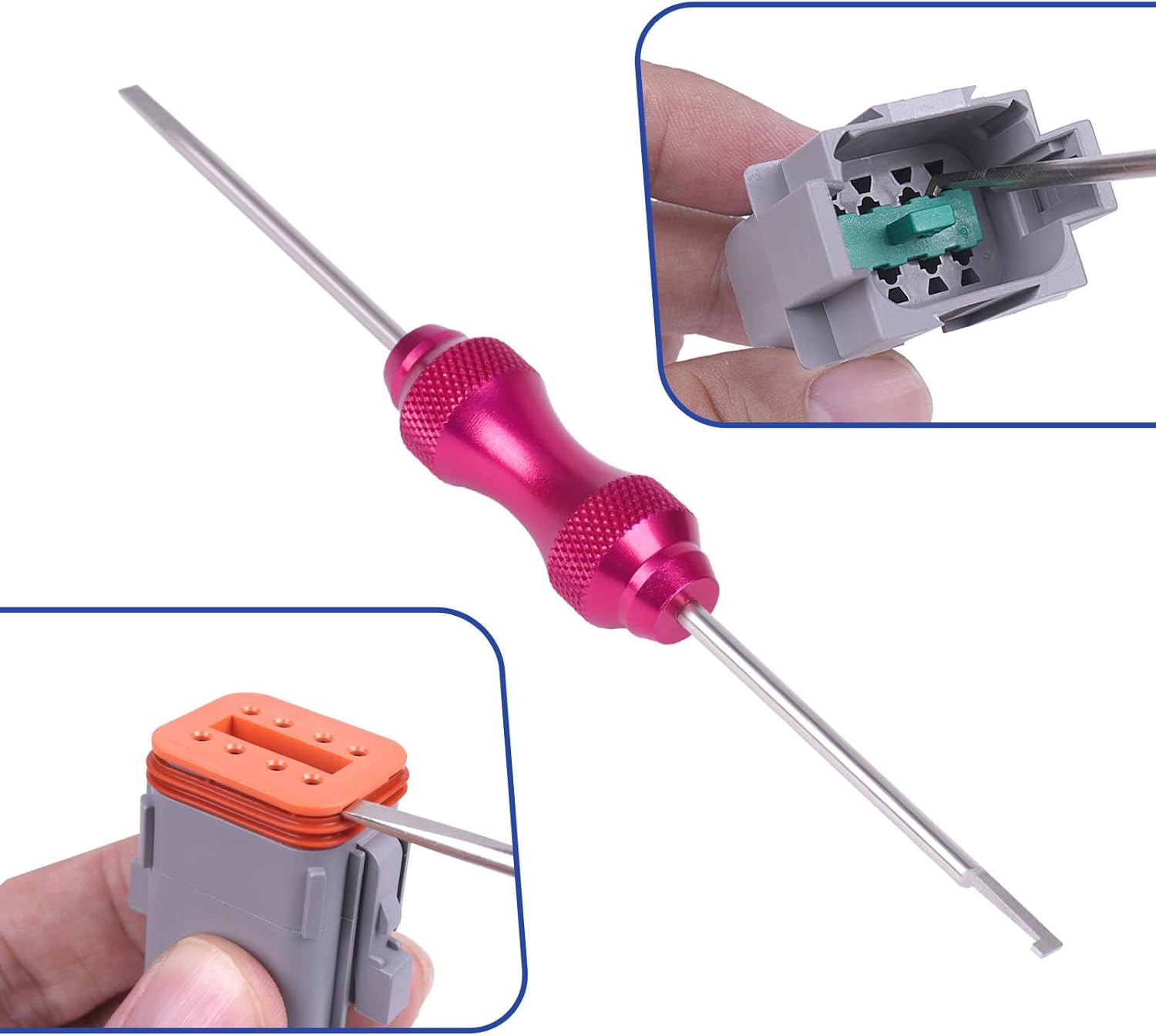 Deutsch Closed Barrel Crimper, Solid Barrel Contact & Circular Connector Contact