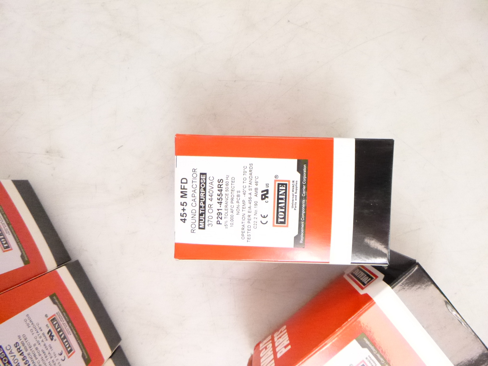 10 Pack Totaline P291-4554RS Universal Round Capacitor 45+5 Mfd 370/440VAC