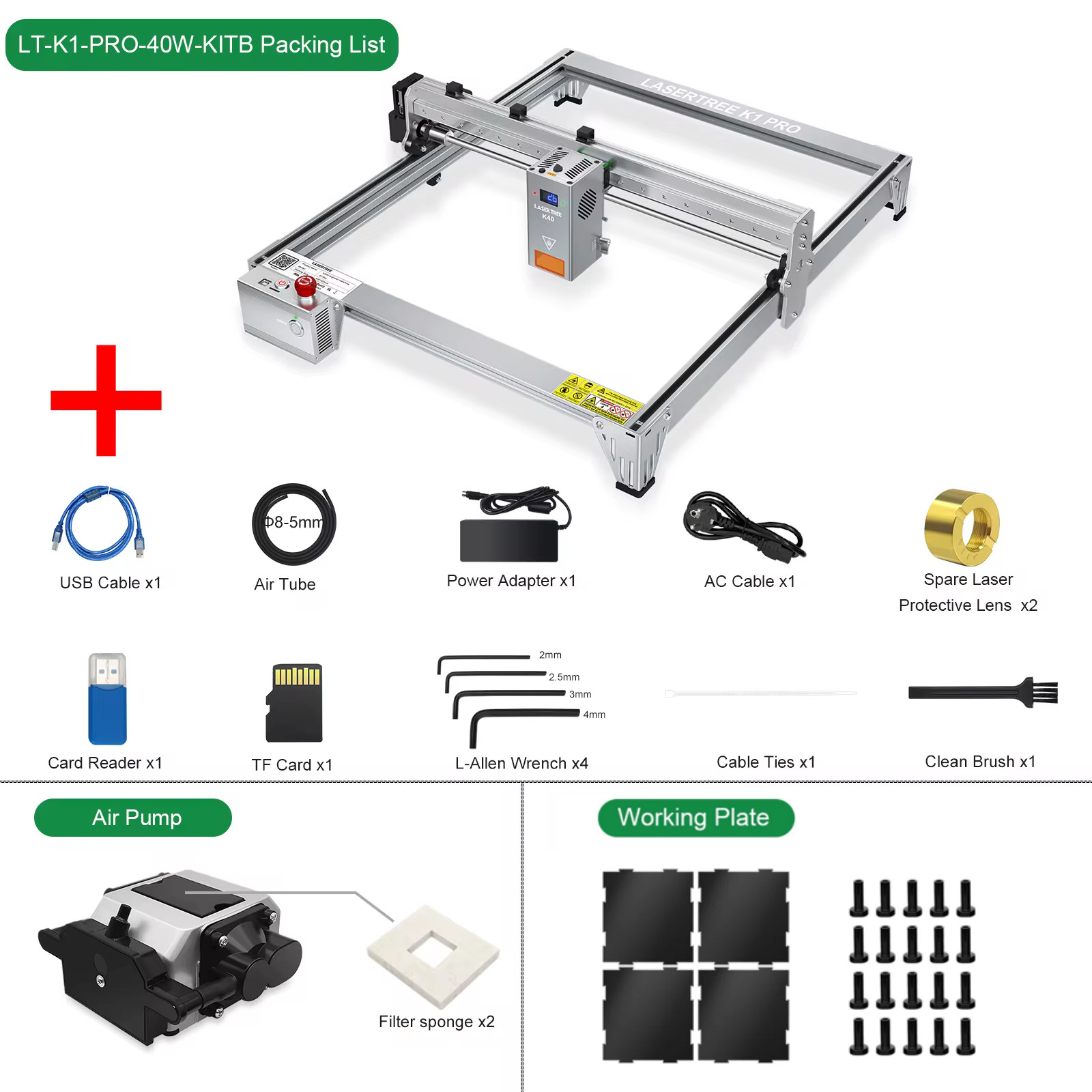40W Laser Engraver, Laser Cutter and Engraver Machine for DIY Laser Engraving