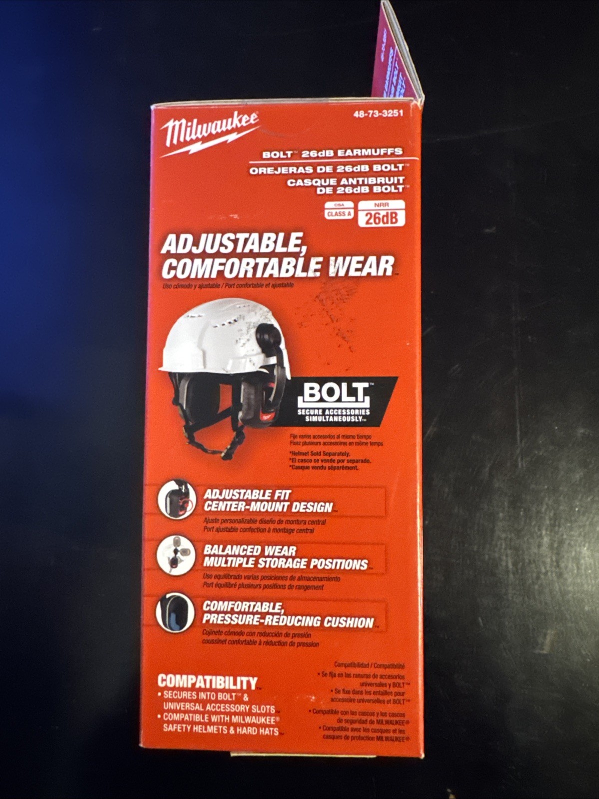 Milwaukee 48-73-3251 BOLT 26dB Earmuffs