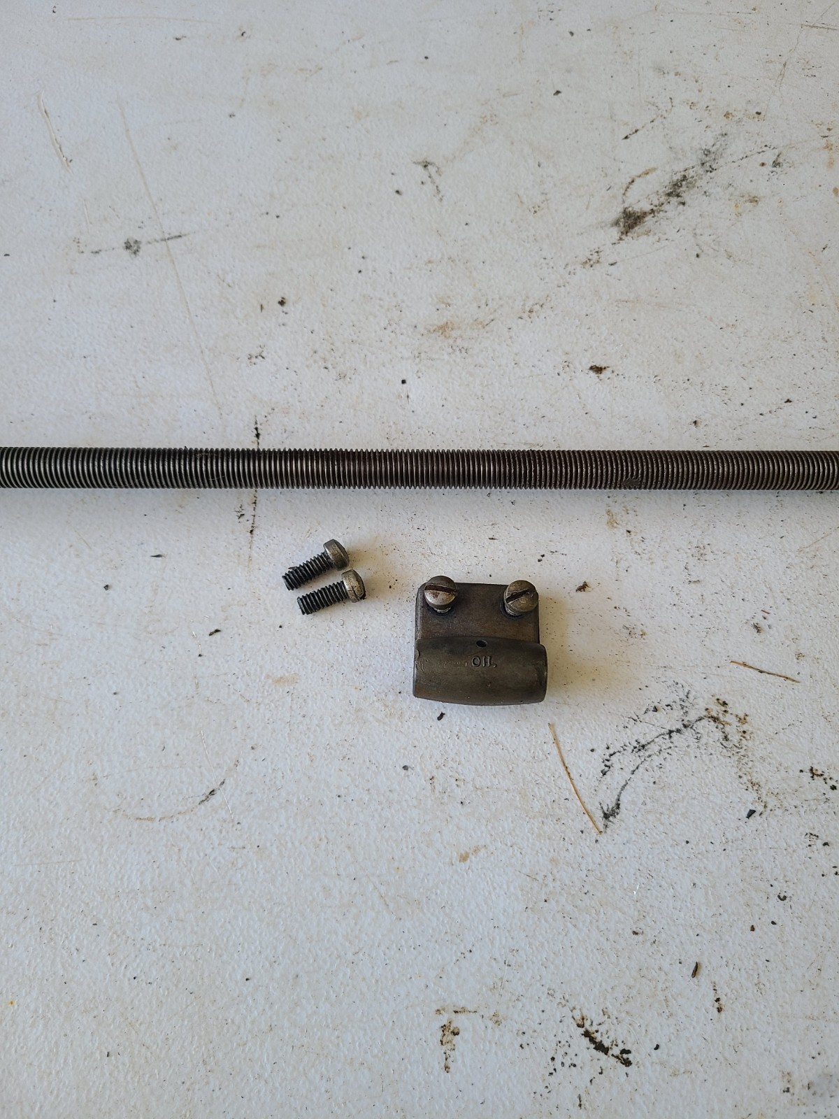 Atlas 618 6″ Lathe Lead Screw & Feed Gear Assembly L9-35x ??? See Details