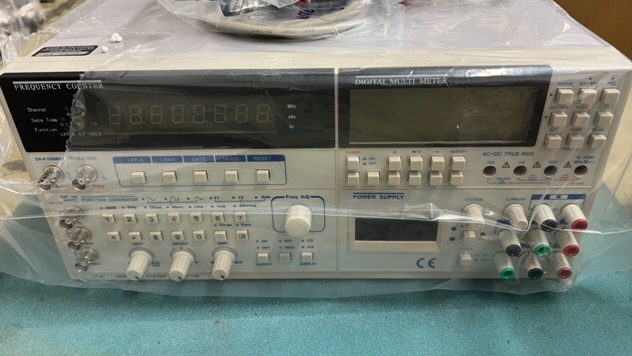 UNI UNIVERSAL SYSTEM US-9170A FREQUENCY COUNTER / DIGITAL MULTIMETER / GENERATOR