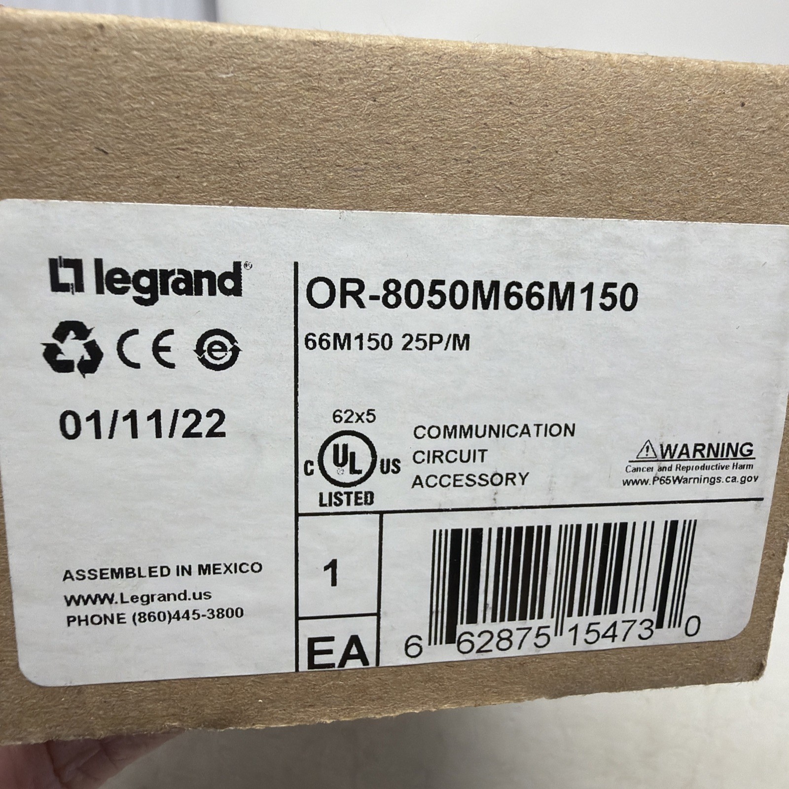 LEGRAND OR-8050M66M150 / OR8050M66M150 (NEW IN BOX)