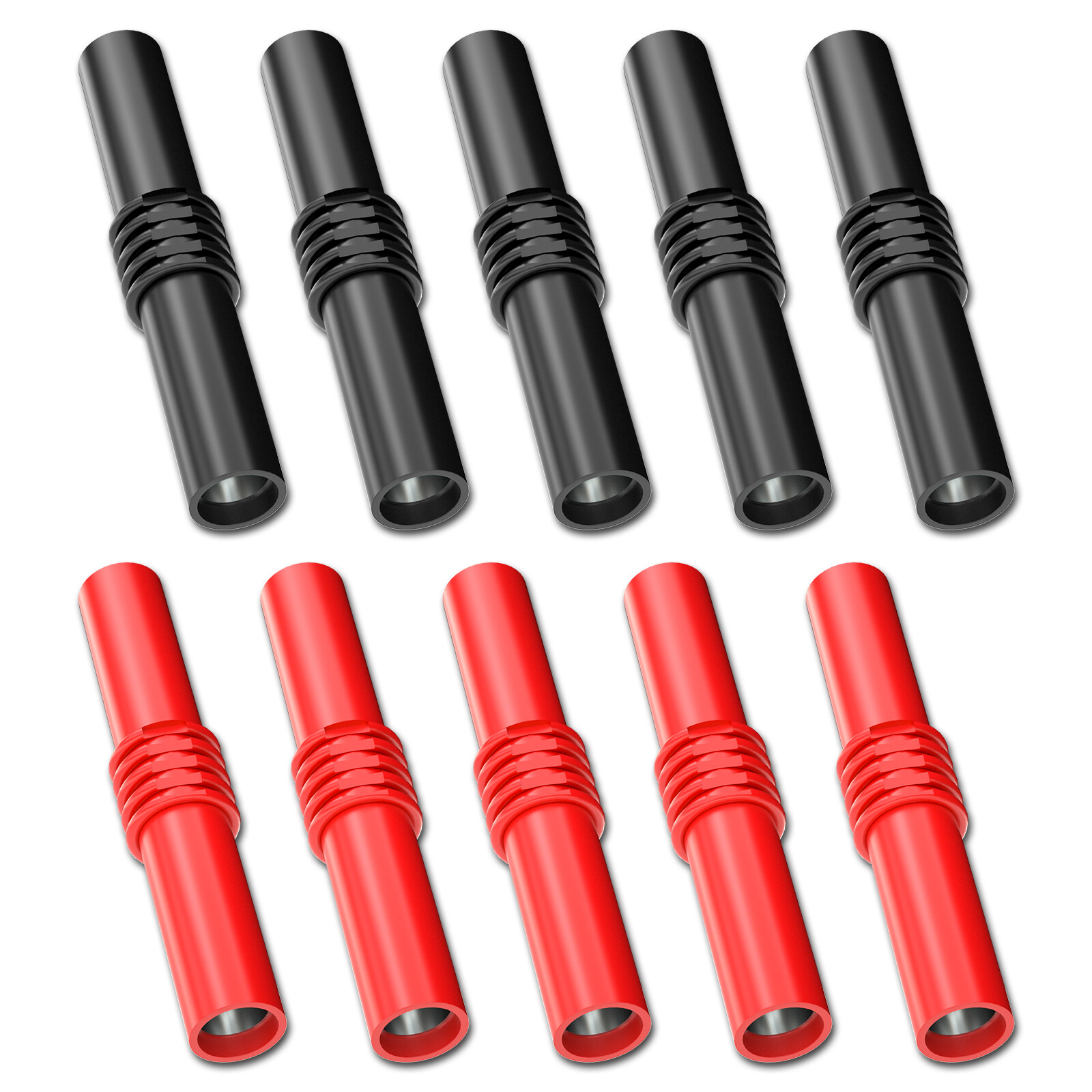 Peakelect Insulated 4mm Banana Female to Female Jack Socket Connector Adapter