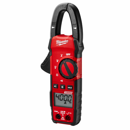 Milwaukee 2235-20 CAT III 600V AC/DC 400 Amp Heavy Duty True-RMS Clamp Meter