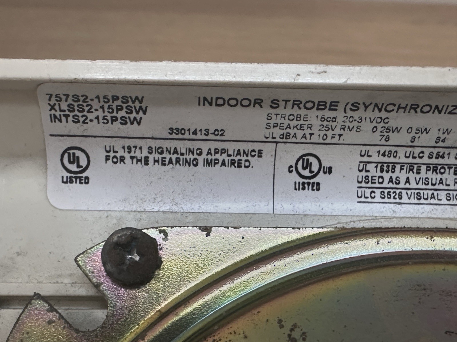 Edwards EST 757S2-15PSW Fire Alarm Speaker Strobe