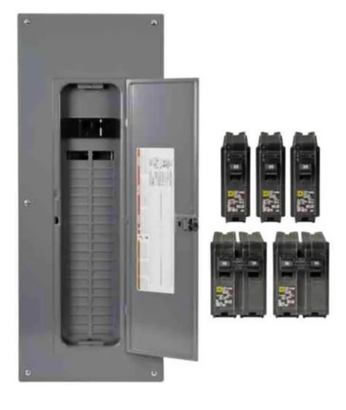 Square D Main Breaker 200 Amp 40-Space 80-Circuit Plug-On Neutral Load Center
