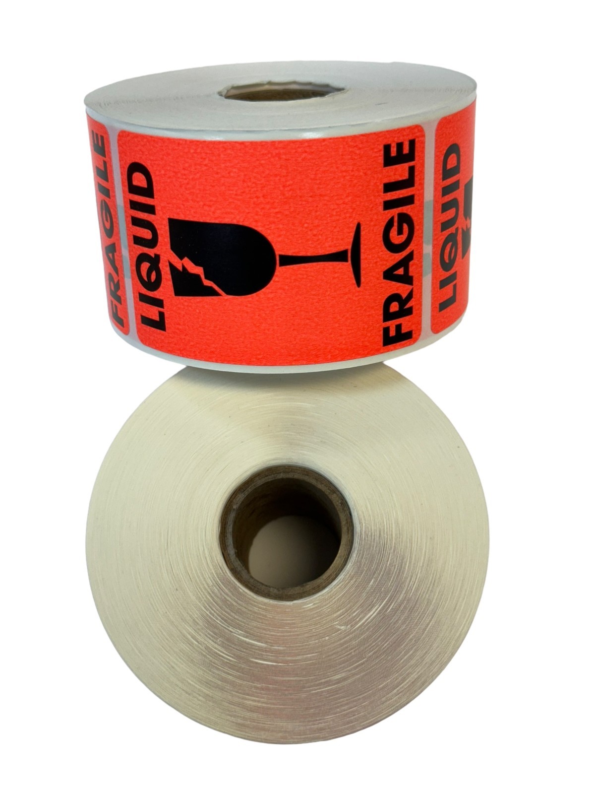 2×3 LIQUID / FRAGILE Labels Red Glass Shipping Peel & Stick (2) RLS of 500 EA