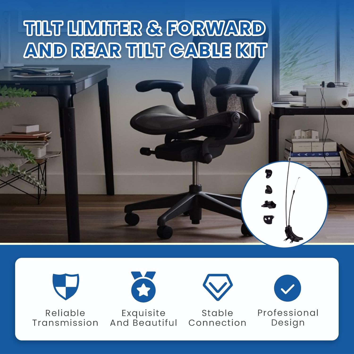 Forward & Rear Tilt Control Kit For Herman Miller 1996-2016 Classic Aeron Chair