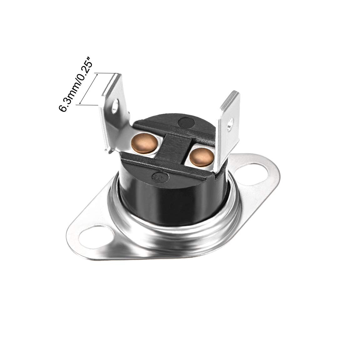 uxcell KSD301 Thermostat 90°C/194°F 10A N.C Adjust Snap Disc Temperature Swit…
