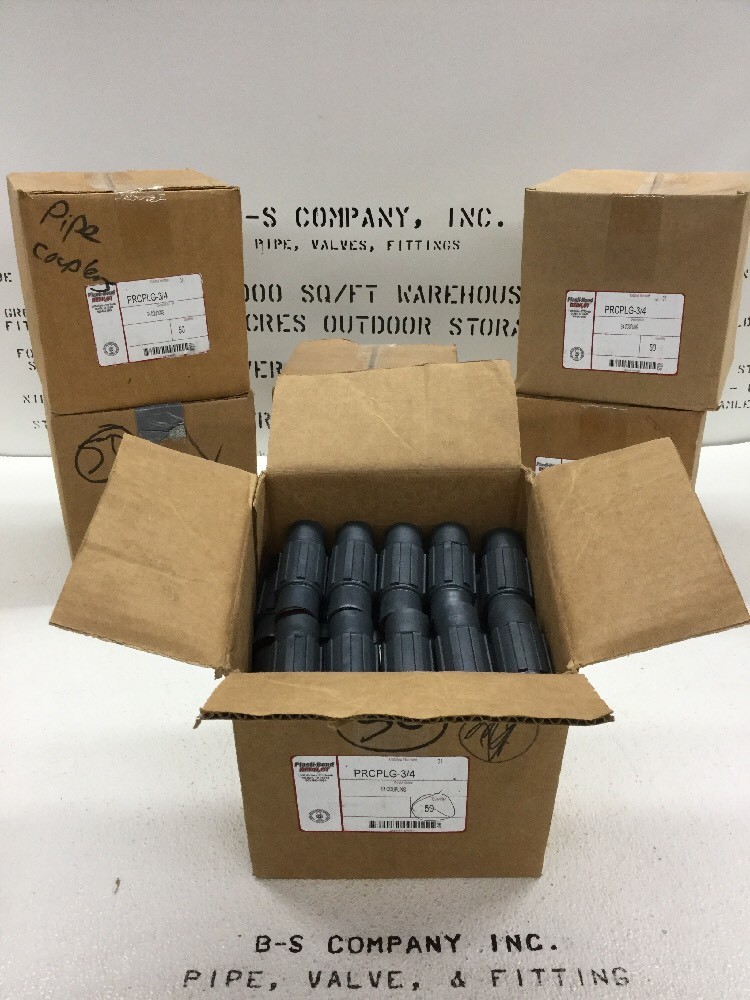 (50) PLASTI-BOND PRCPLG-3/4 3/4″ PVC Coated Rigid Conduit Coupling Fitting