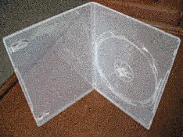 10 SLIM 7MM SUPER CLEAR SINGLE DVD CASE MOVIE BOX PSD17