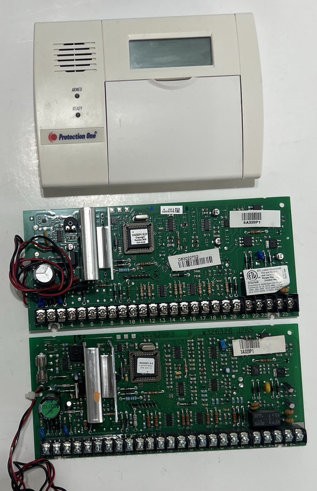 HONEYWELL PRO1 VISTA SECURITY V20P5 v10.26 + V20P3 v5.2 +6150RFPL2 KP Lot of 3