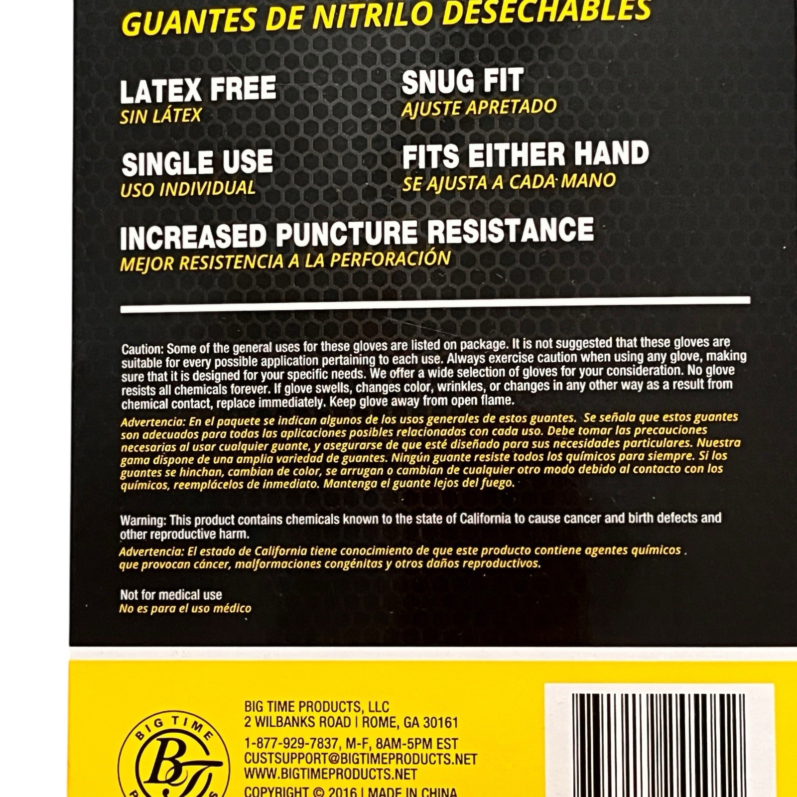 Grease Monkey Pro Cleaning Latex Free Nitrile Gloves Box of 50 Gloves NEW