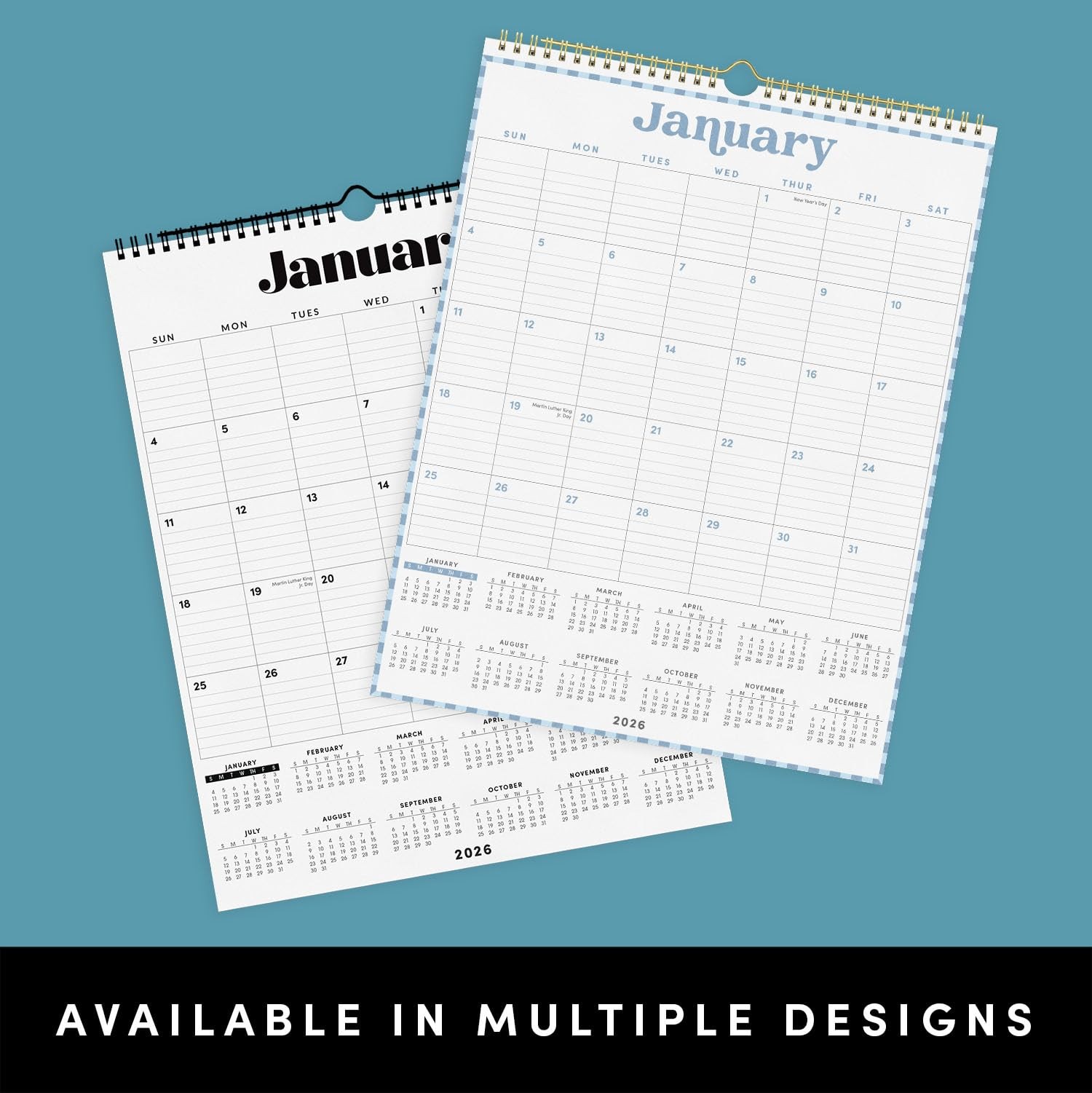 PAPERAGE 2026 Calendar, 12 Months (January Medium (Vertical) 2026, Pastel