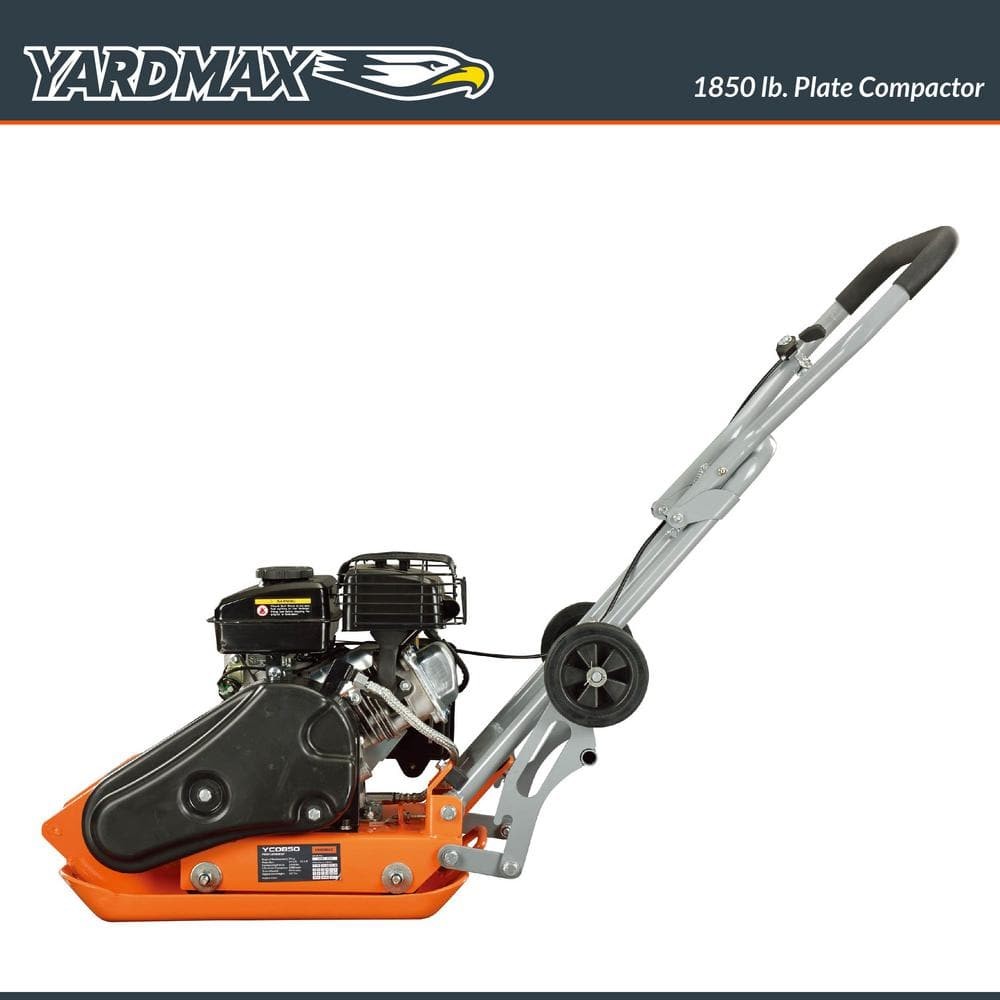 YARDMAX 1850 lb. Compaction Force Plate Compactor