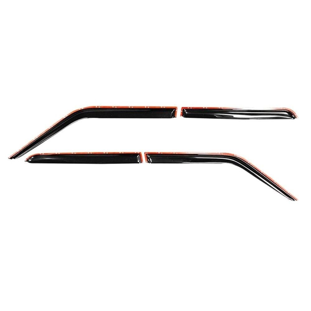 Slim Window Visor 4pc for Jeep Patriot 2007-2017 Acrylic Smoke Tint Tape On