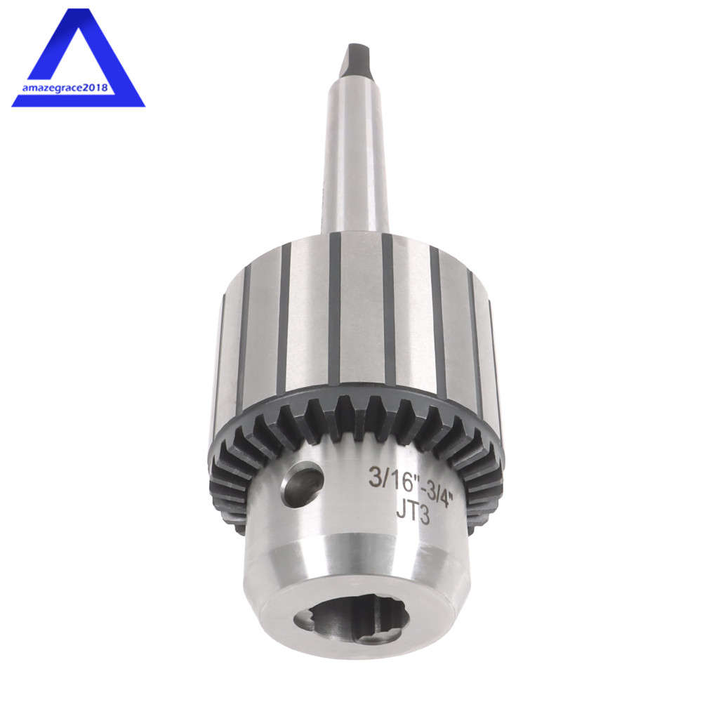 Heavy Duty 3/16″- 3/4″ Drill Chuck with 2MT Arbor MT2-JT3 Drill Chuck Keyed