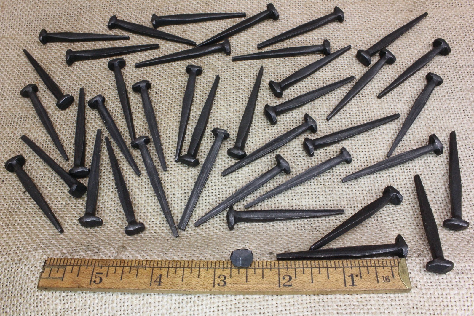 2″ Rosehead nails antique square wrought iron vintage rustic Decorative look
