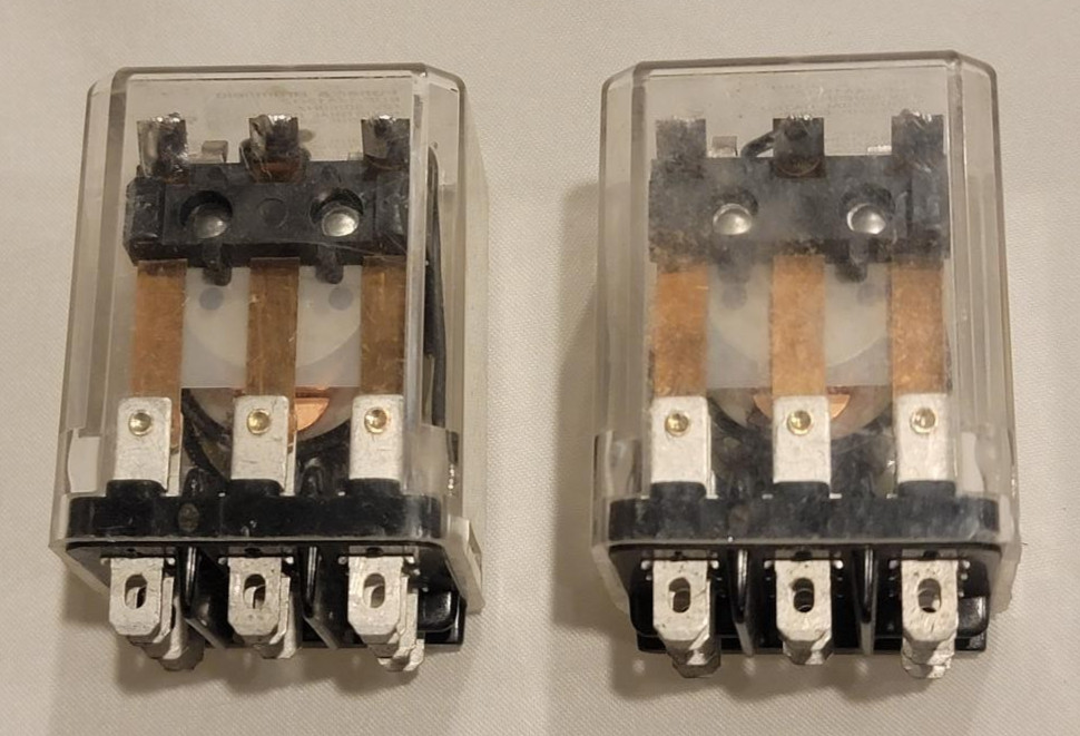 Potter & Brumfield KUP-14A15-12 Relay 12V AC – LOT OF 2 – 1/2HP 10A Industrial