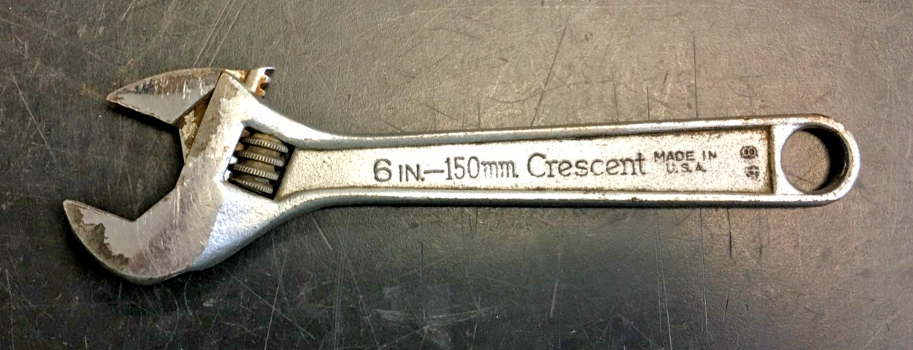 Crescent Crestoloy 6IN-150mm, Adjustable Wrench, USA, VINTAGE