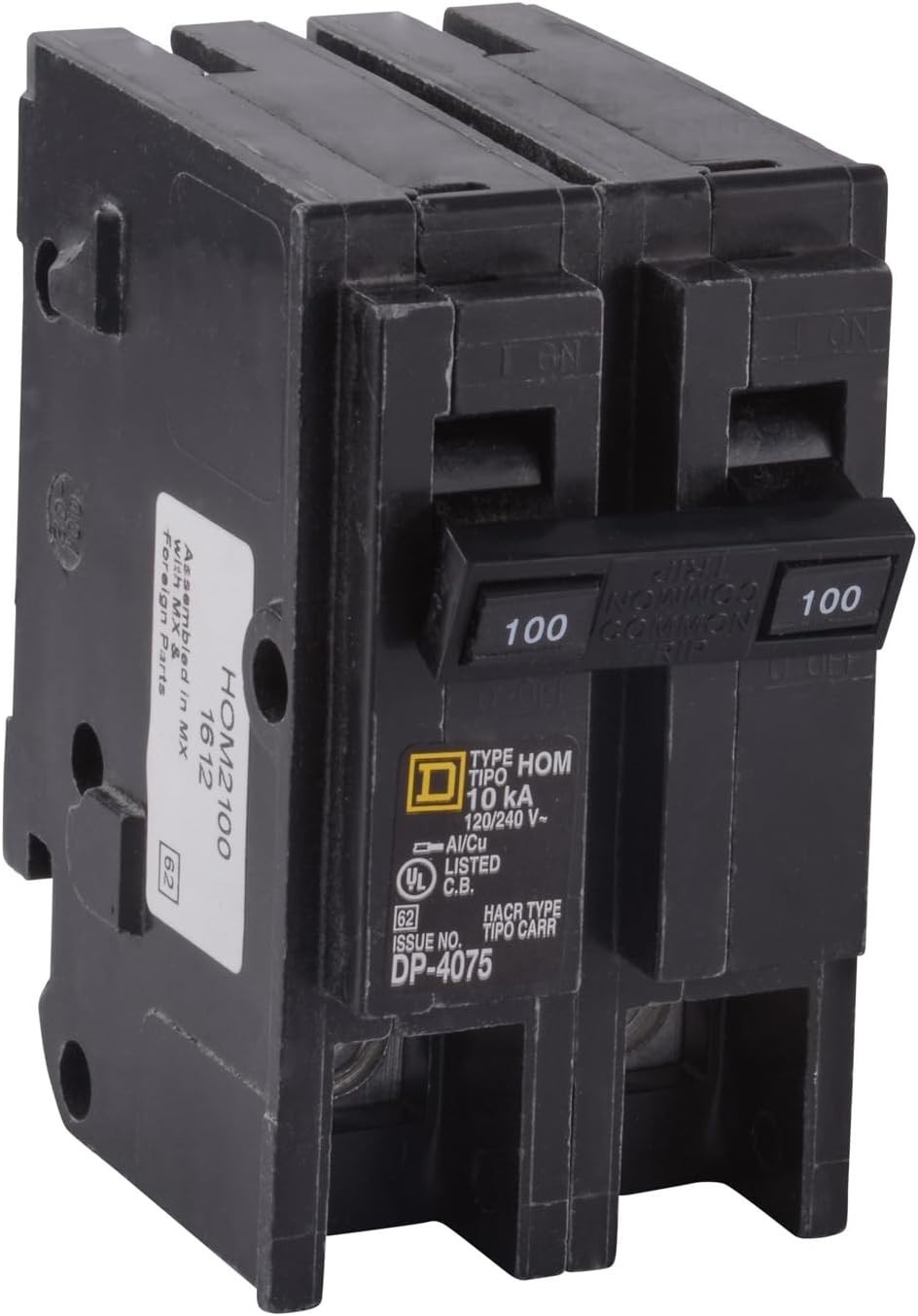 Plug-in Mount 100A Circuit Breaker by Square D
