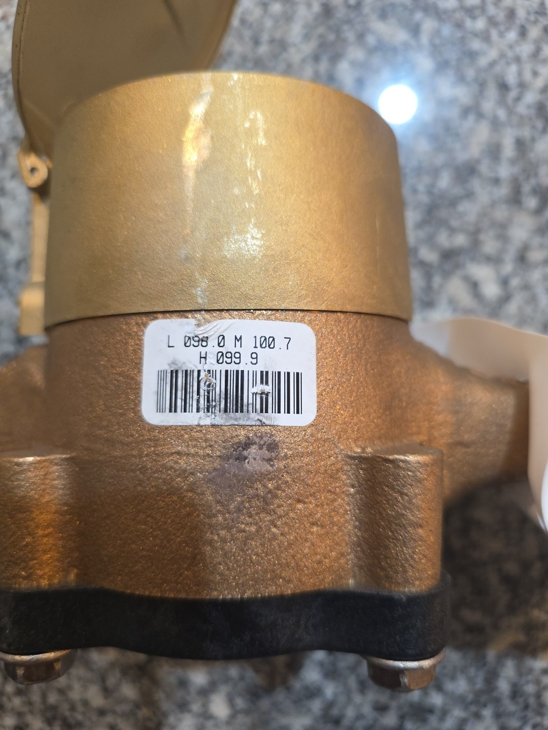 Sensus SR II 5/8″ Brass Water Meter – Zero Hours – New