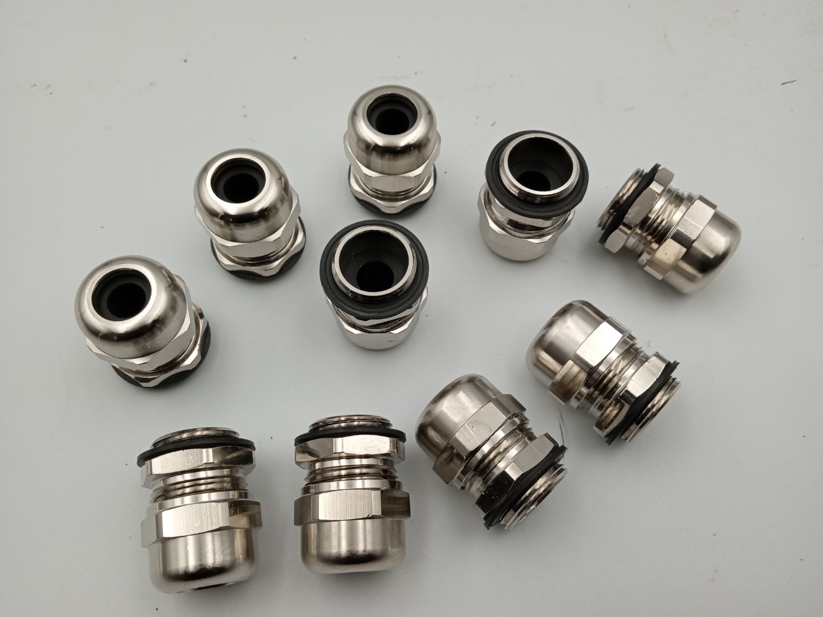 Lot of 10 – Metal M20 Weatherproof Cable Gland Cord Grip for 5-10mm Cable -RR