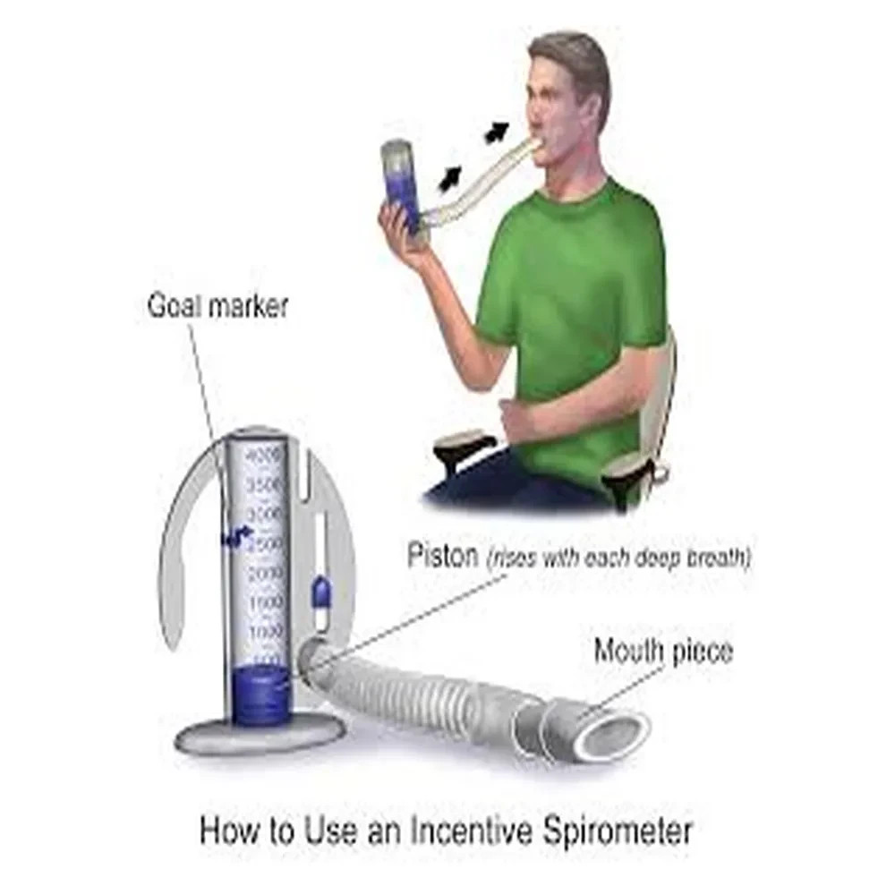 AirLife Volumetric Incentive Spirometer w/One-Way Valve 4000 mL
