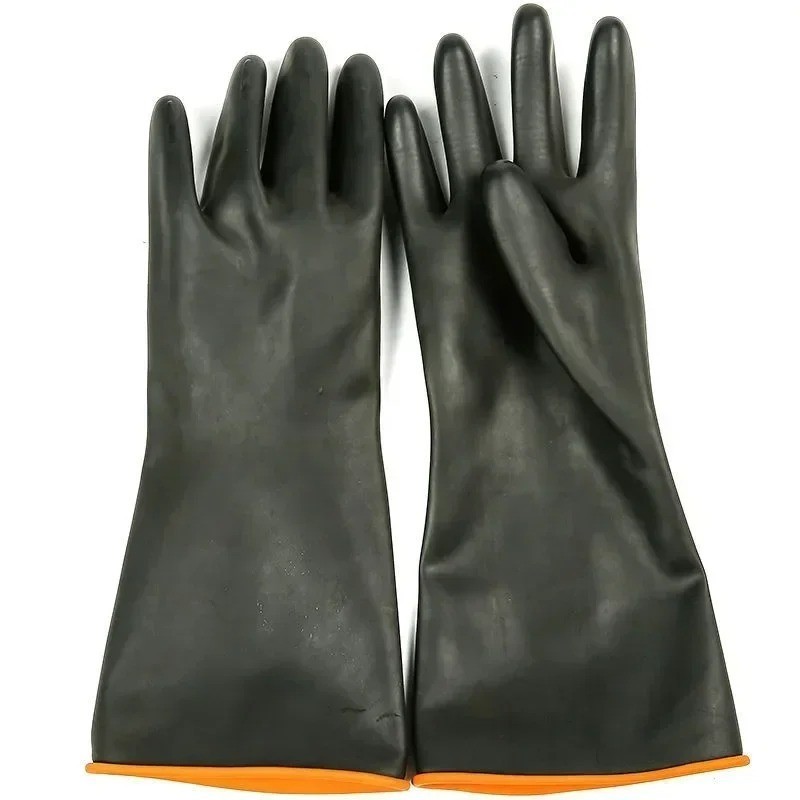 Heavy Duty Rubber Gloves Chemical Resistant Acid Alkali Safety Work Gloves