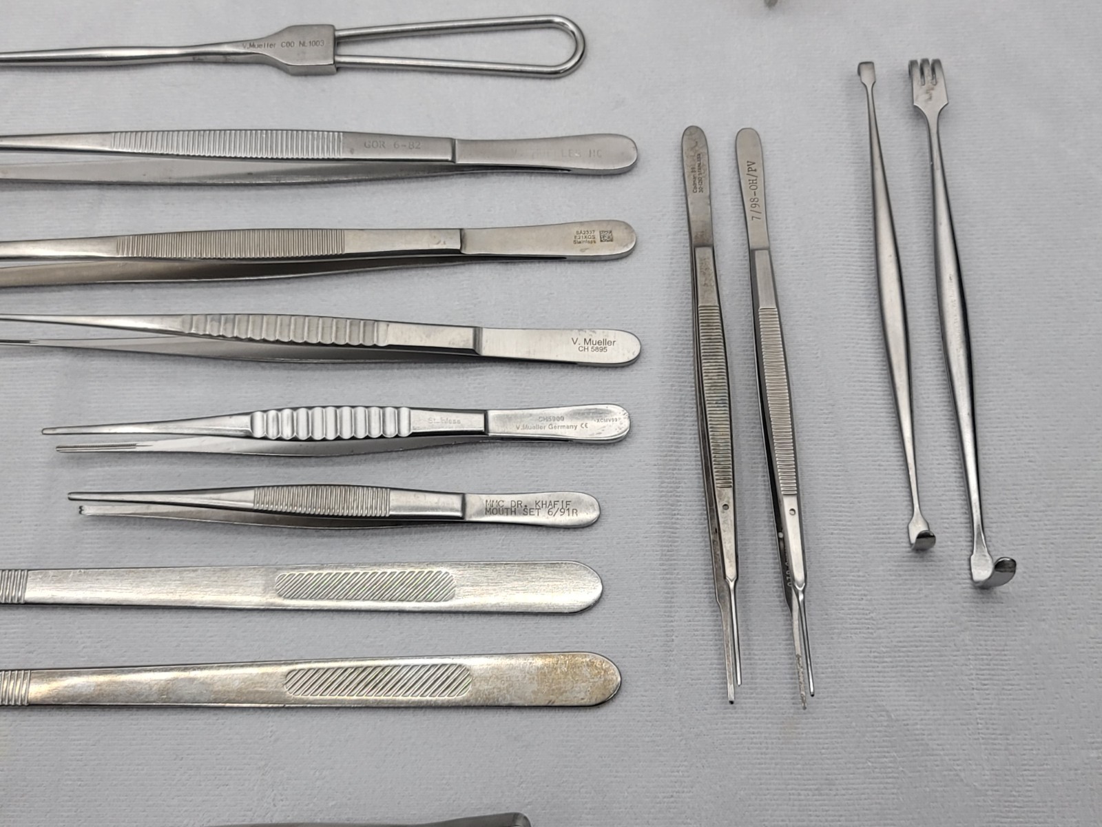 Bulk 60-Piece V. Mueller General Surgery Instruments Scissors, Needle Holders