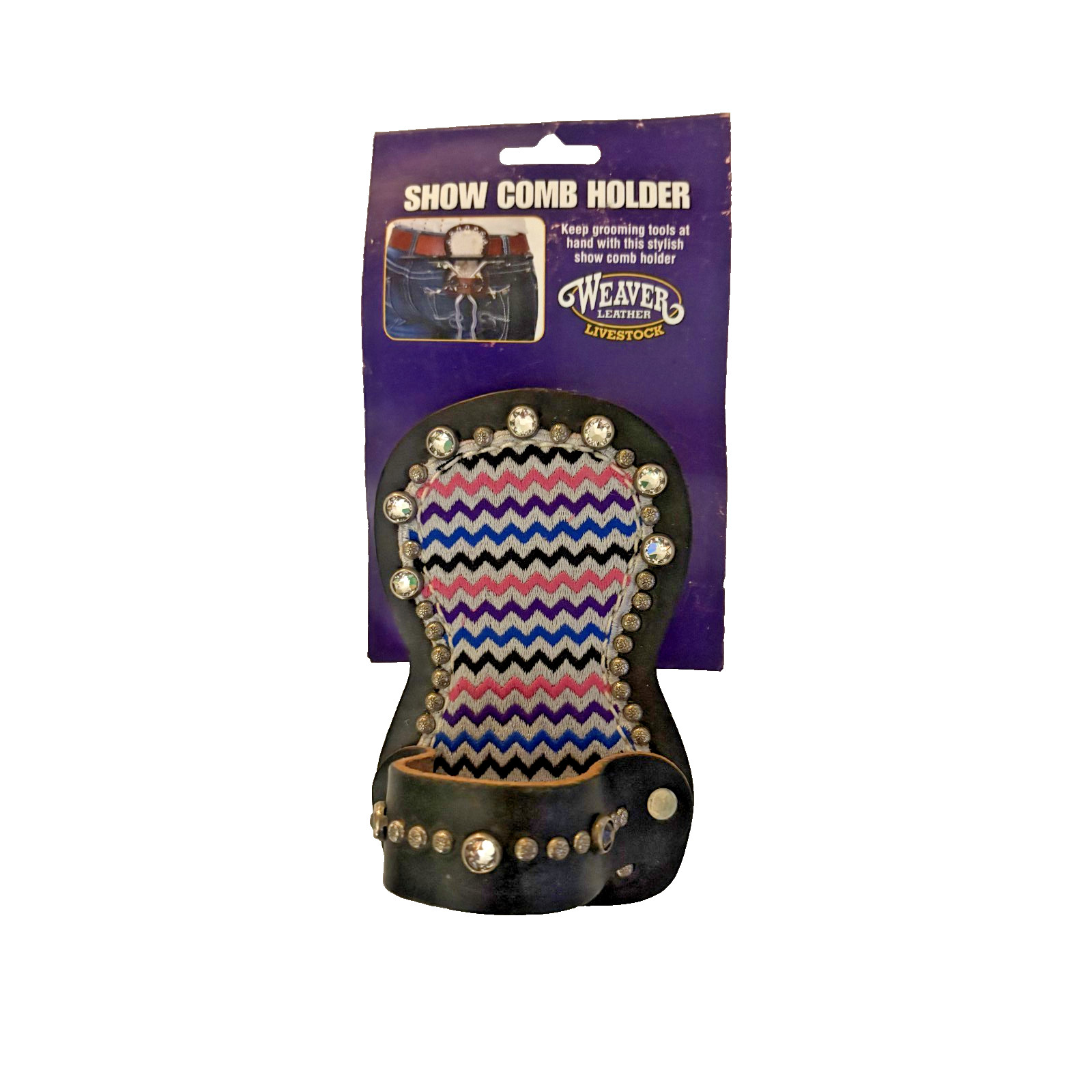 Weaver Leather Livestock Show Comb Holder Chevron