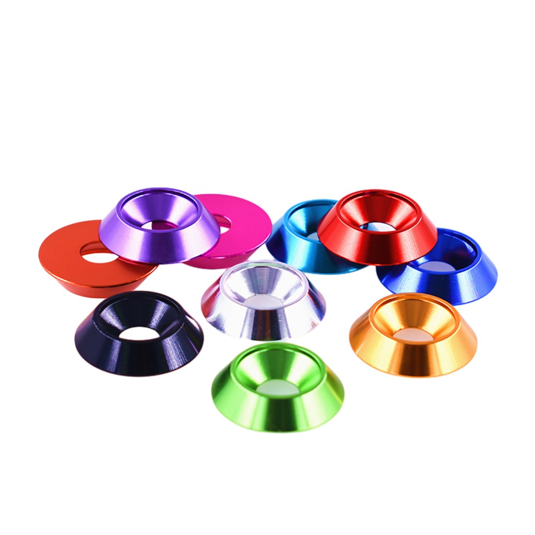 M5 M6 M8 M10 M12 Countersunk Washer – Anodised Aluminium – Screws Cup Washers