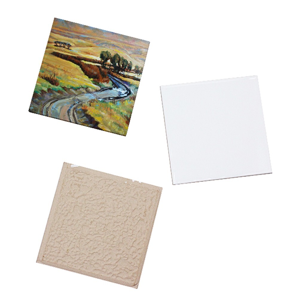 20pcs 4″x4″ Sublimation Blank Square Glossy Tile Dye Heat Transfer Thermal Craft