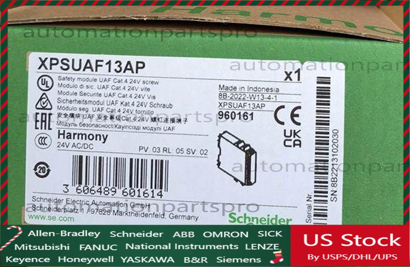 NEW Schneider Safety relay XPSUAF13AP US Free TAX