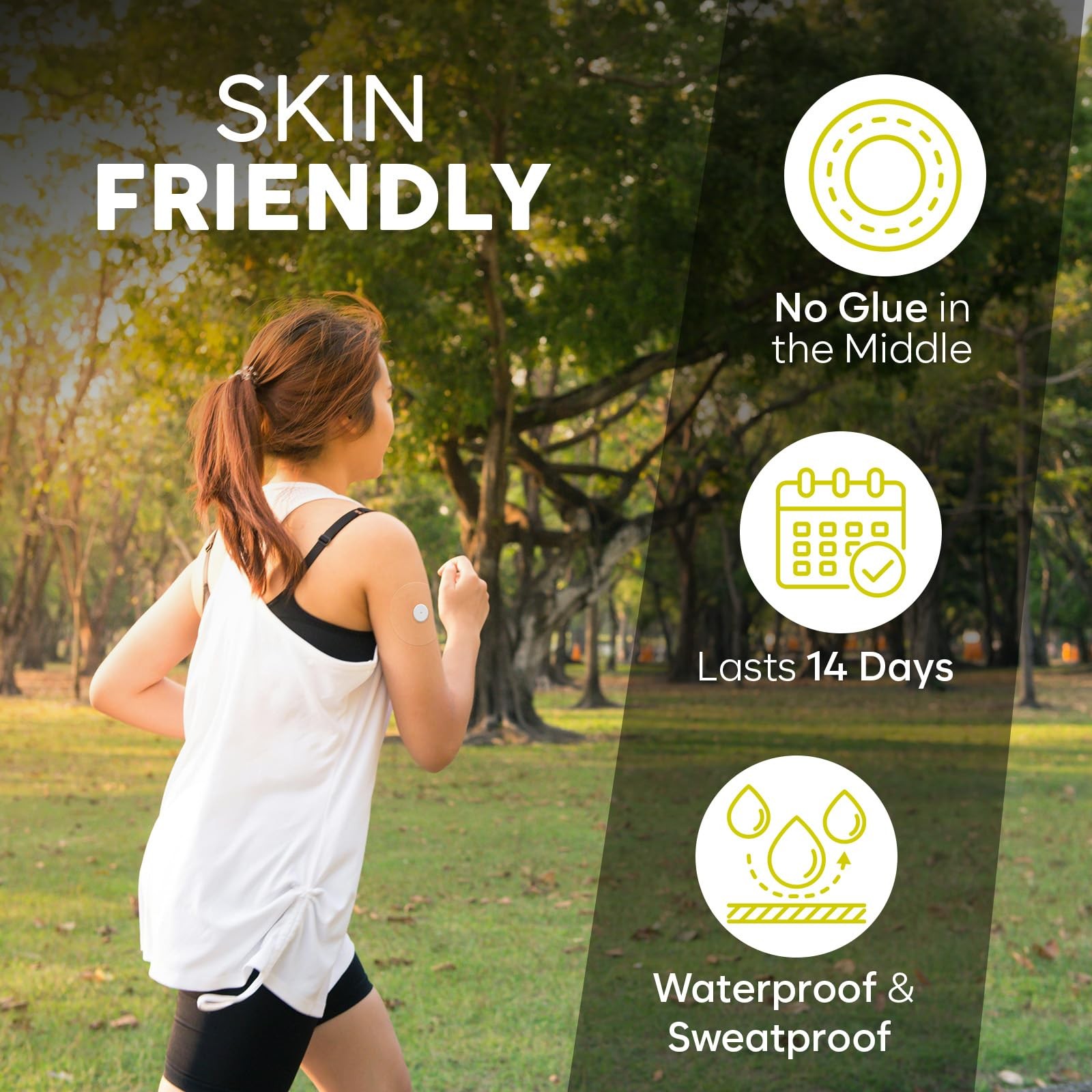 Freestyle 20 Libre 3 Sensor Covers Waterproof – Transparent, 20 Patches