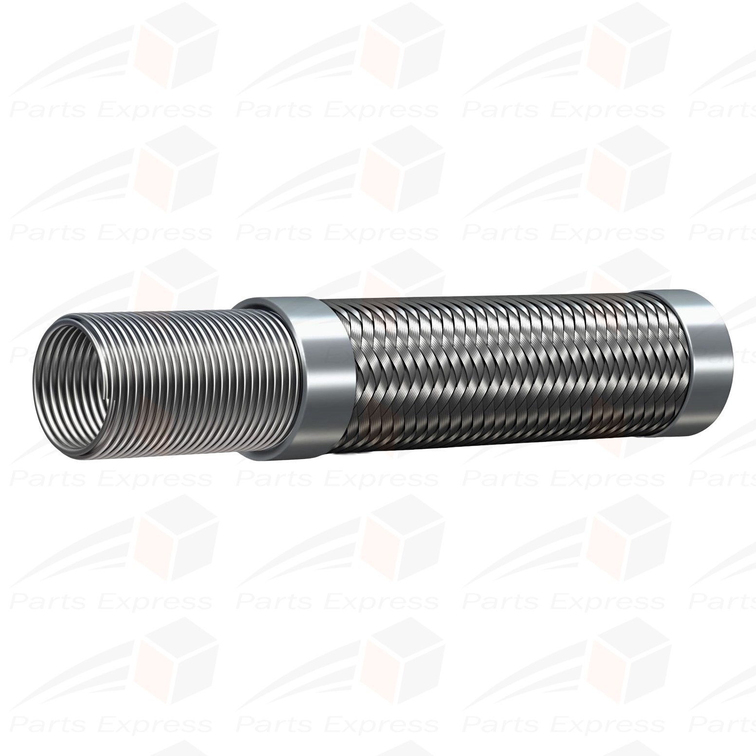 Flexible Stainless Steel Hose for High Pressure Steam Service [1/2″ NPT x 36″ L]