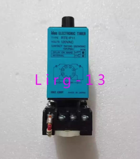 1pc used IDEC RTE-P11 120VAC time relay