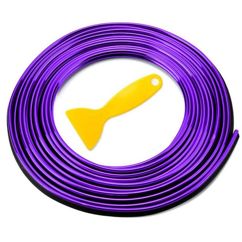 Decoration Car Interior Exterior Styling 5M Red Molding Strip Gap Trim Edge